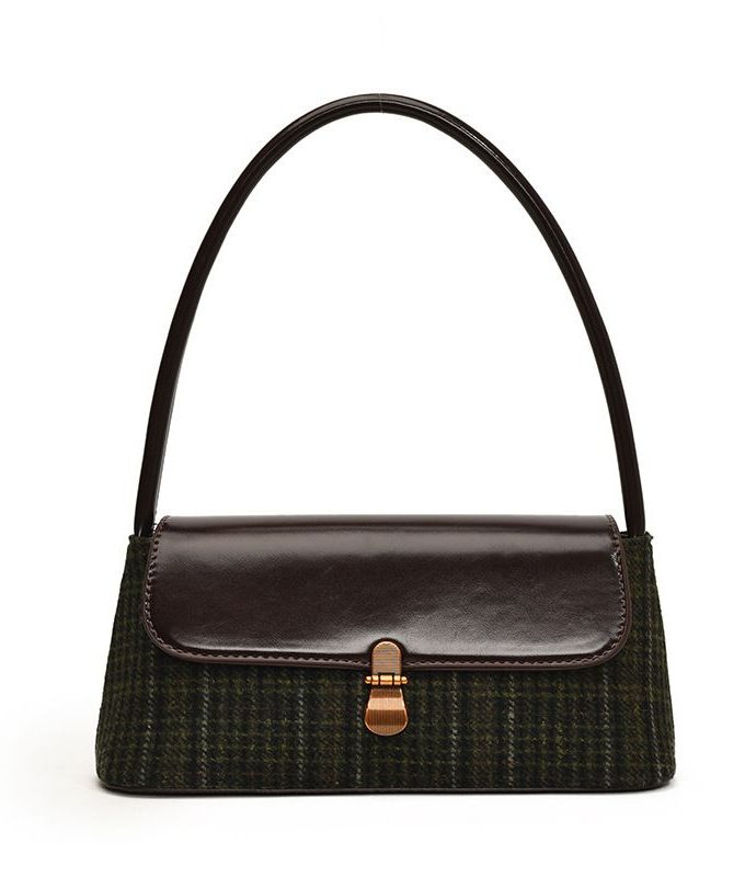 Fashion Underarm High-End Small Simple Female Bag Green