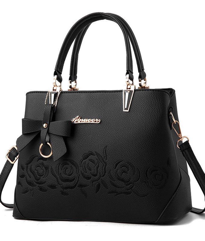New Casual Trendy Shoulder Ladies Bag Black