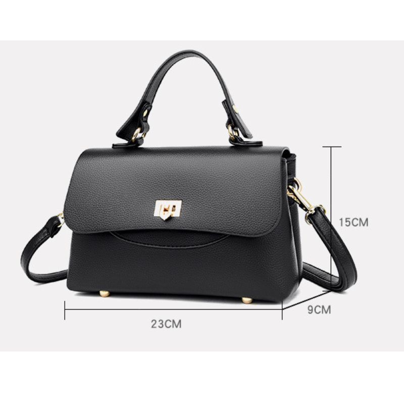 Fashionable And Atmospheric Shoulder Handbag Black - Image 3